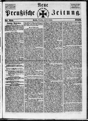 Neue preußische Zeitung vom 29.10.1850