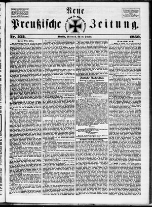 Neue preußische Zeitung vom 30.10.1850