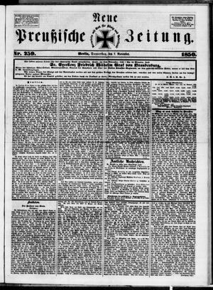 Neue preußische Zeitung vom 07.11.1850