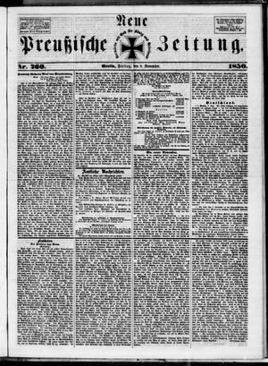 Neue preußische Zeitung vom 08.11.1850