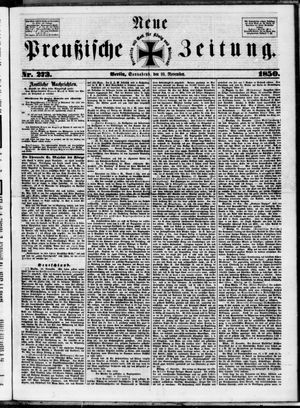 Neue preußische Zeitung vom 23.11.1850