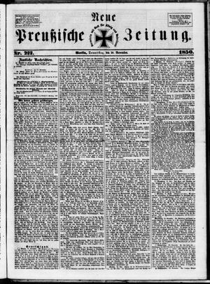 Neue preußische Zeitung vom 28.11.1850