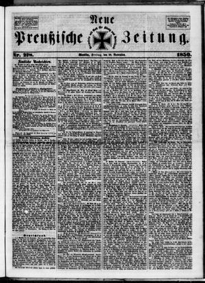 Neue preußische Zeitung vom 29.11.1850