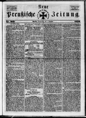 Neue preußische Zeitung vom 05.12.1850