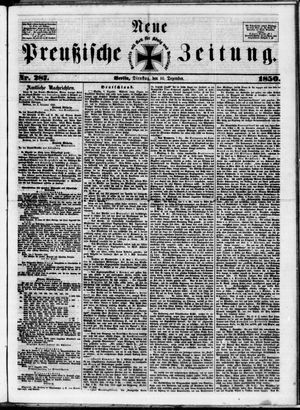 Neue preußische Zeitung vom 10.12.1850