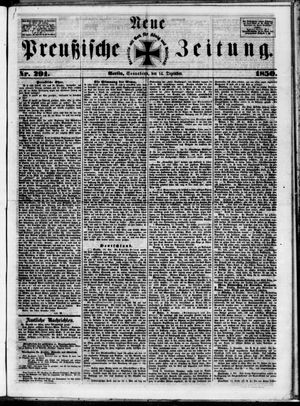 Neue preußische Zeitung vom 14.12.1850