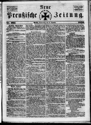 Neue preußische Zeitung vom 19.12.1850