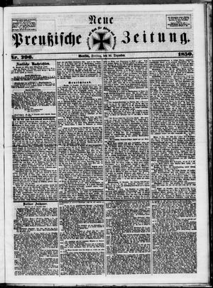 Neue preußische Zeitung vom 20.12.1850