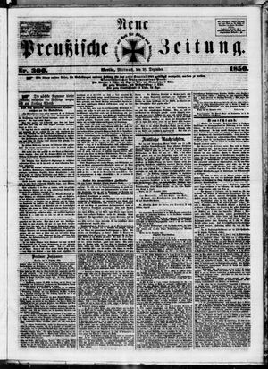 Neue preußische Zeitung vom 25.12.1850