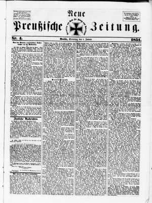 Neue preußische Zeitung vom 05.01.1851