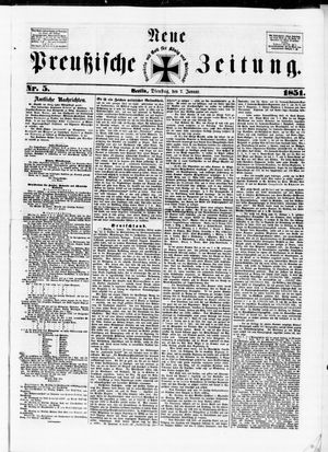 Neue preußische Zeitung vom 07.01.1851