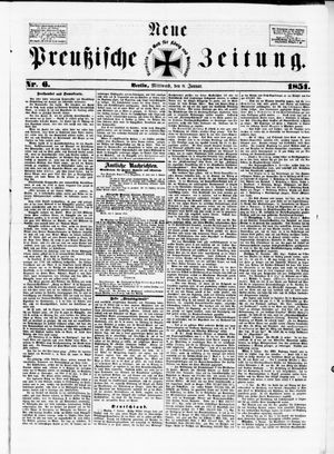 Neue preußische Zeitung vom 08.01.1851