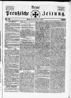 Neue preußische Zeitung vom 11.01.1851