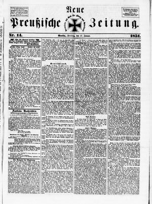 Neue preußische Zeitung vom 17.01.1851