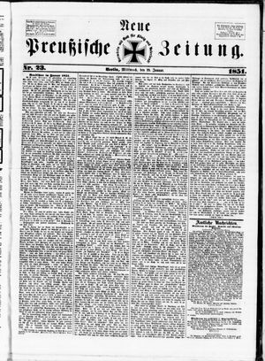 Neue preußische Zeitung vom 29.01.1851
