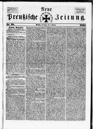Neue preußische Zeitung vom 04.02.1851