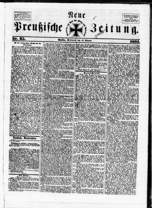 Neue preußische Zeitung vom 12.02.1851
