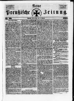 Neue preußische Zeitung vom 13.02.1851
