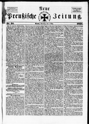 Neue preußische Zeitung vom 02.03.1851