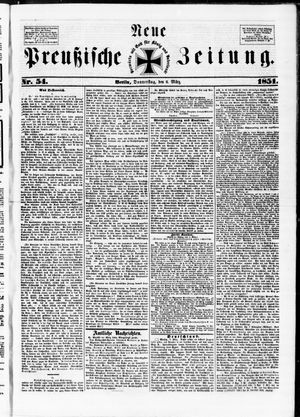 Neue preußische Zeitung vom 06.03.1851