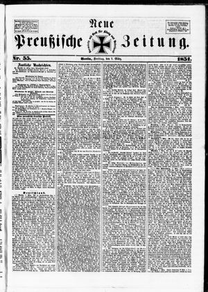 Neue preußische Zeitung vom 07.03.1851