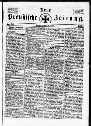 Neue preußische Zeitung vom 09.03.1851