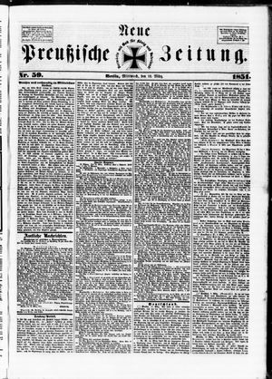 Neue preußische Zeitung vom 12.03.1851