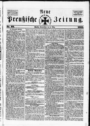 Neue preußische Zeitung vom 15.03.1851