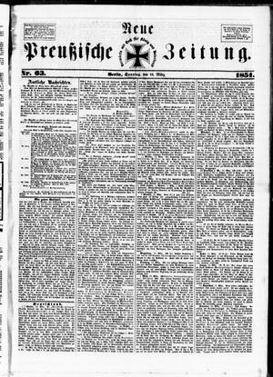 Neue preußische Zeitung vom 16.03.1851