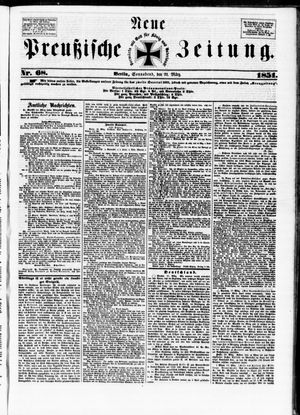 Neue preußische Zeitung vom 22.03.1851