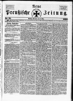 Neue preußische Zeitung vom 26.03.1851