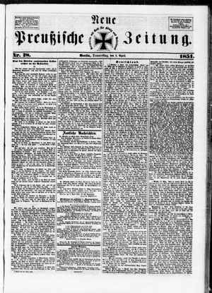 Neue preußische Zeitung vom 03.04.1851