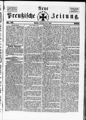 Neue preußische Zeitung vom 06.04.1851