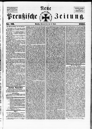 Neue preußische Zeitung vom 12.04.1851