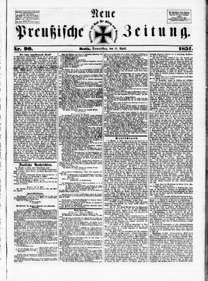 Neue preußische Zeitung vom 17.04.1851
