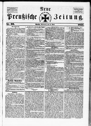 Neue preußische Zeitung vom 30.04.1851