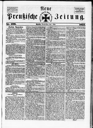 Neue preußische Zeitung vom 01.05.1851