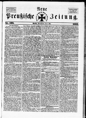 Neue preußische Zeitung vom 03.05.1851