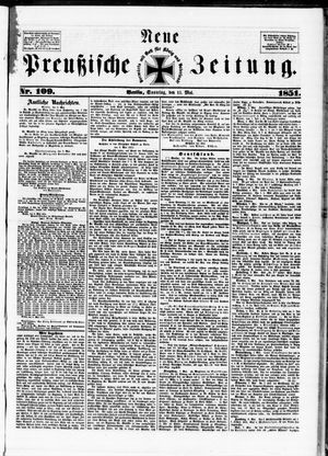Neue preußische Zeitung vom 11.05.1851