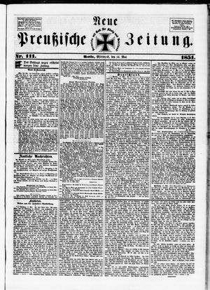 Neue preußische Zeitung vom 14.05.1851