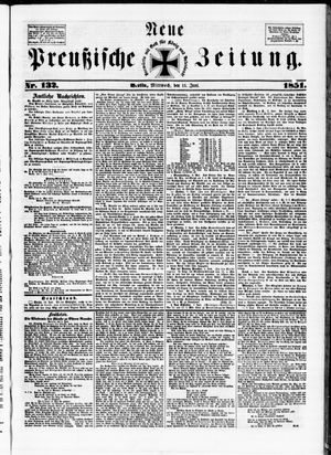 Neue preußische Zeitung vom 11.06.1851