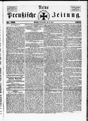Neue preußische Zeitung vom 12.06.1851