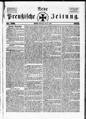 Neue preußische Zeitung vom 15.06.1851