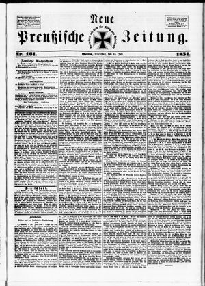 Neue preußische Zeitung vom 15.07.1851