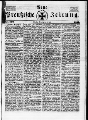Neue preußische Zeitung vom 20.07.1851