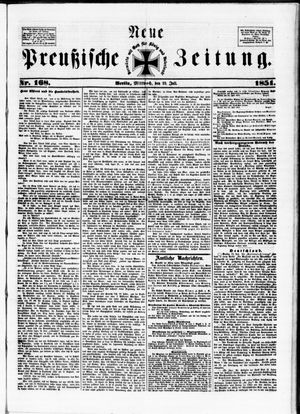 Neue preußische Zeitung vom 23.07.1851