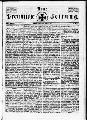 Neue preußische Zeitung vom 24.07.1851