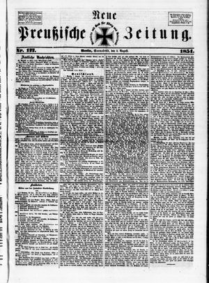 Neue preußische Zeitung vom 02.08.1851