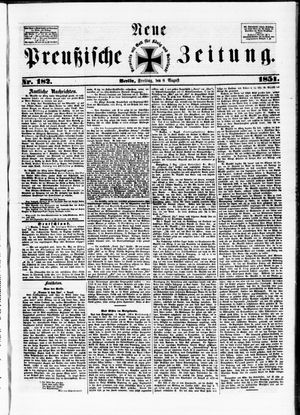 Neue preußische Zeitung vom 08.08.1851