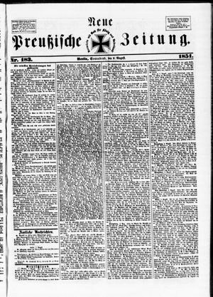 Neue preußische Zeitung vom 09.08.1851